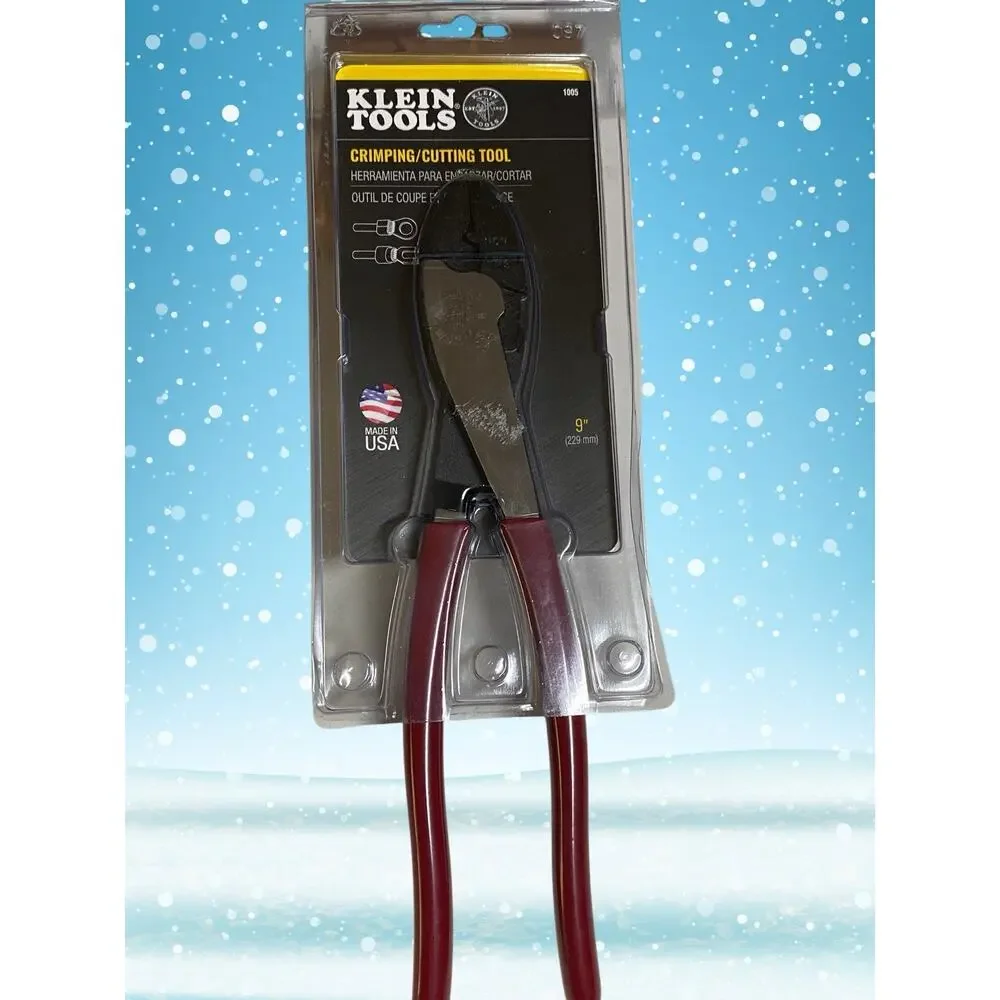 Klein Tools 1005 Crimping Cutting Tool 9” Made in USA New Sealed Package
